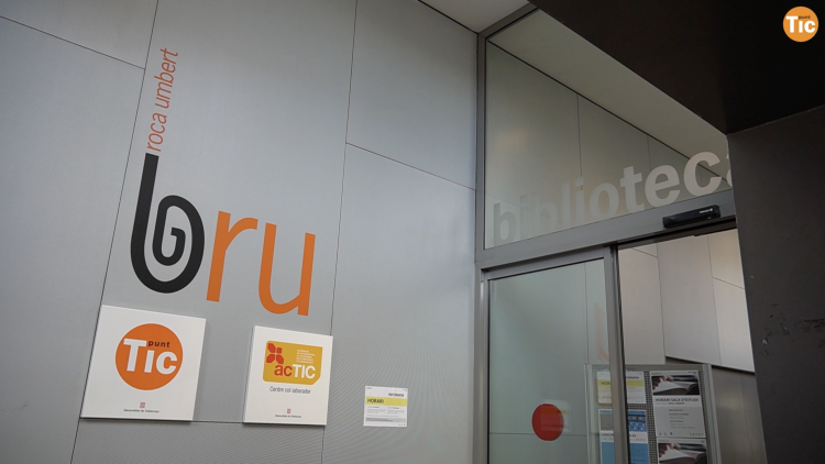 Imatge del Punt TIC de la Biblioteca Roca Umbert
