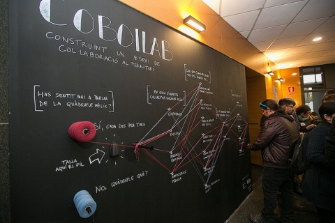 Fotografia de l'acte de presentació de CoBoiLAB