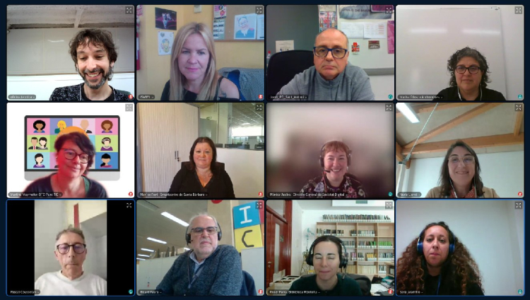 Imatge de trobada virtual