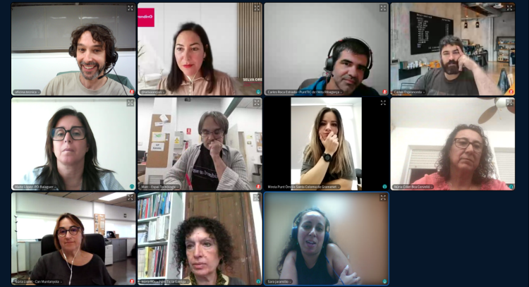 Imatge de trobada virtual