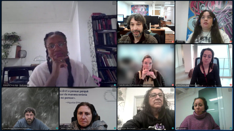 Imatge de trobada virtual