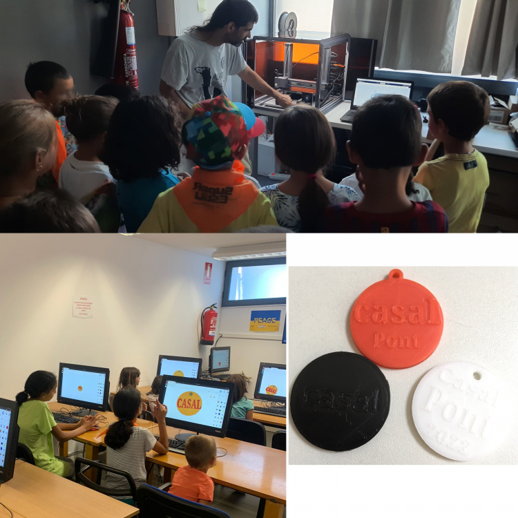 Printing 3D coins at the Alta Ribargorça TIC Point