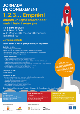 Jornada de Coneixemen 1, 2, 3... Emprèn!