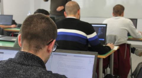 Alumnat de la formació de l'ACTIC a la Fundación Esplai