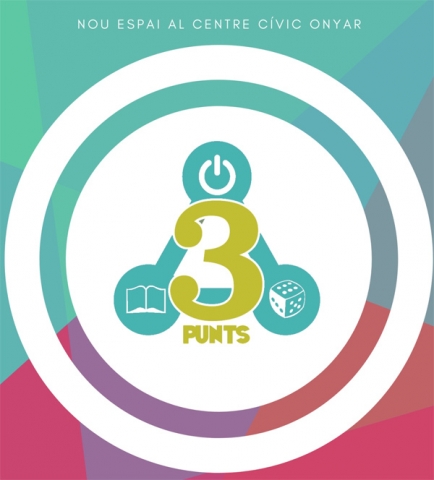 Logotip sobre impressió 3D a l'Òmnia Girona