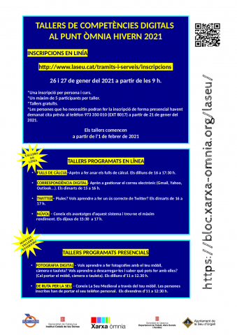 ICT programming poster Òmnia La Seu 2021