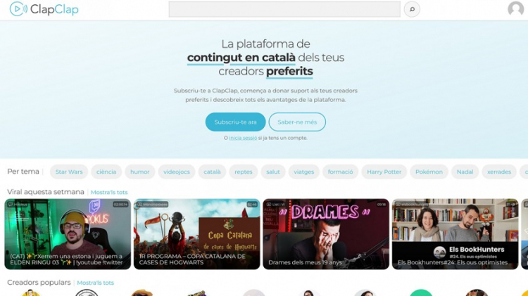 Image of the ClapClap platform
