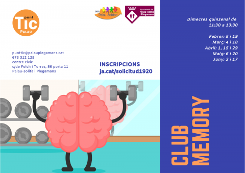 Cartell del Club Memory del Punt TIC Palau