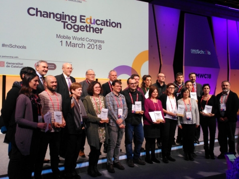 Group photo of mSchools Mobile Learning Awards 2018
