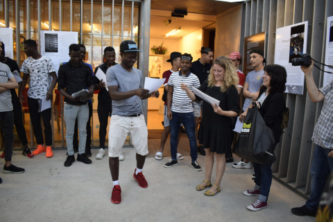 Acte de lliurament de premis de la exposició "MIRADES" de la Fundació Servei Solidari el 14 de juny de 2019 