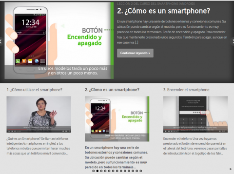 Imatge de la plataforma "Fundacion Vodafone con los mayores"