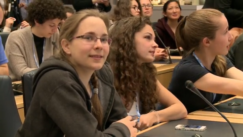 Fotograma del vídeo de la ITU del Girls in ICT Day 2017