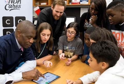 Participants d'una edició prèvia de 'L'Hora del Codi'
