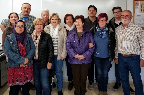 El grup que ha participat en la formació "Sense por!" amb el dinamitzador del gòTIC, Ramon Oromí