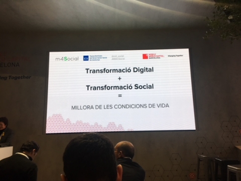 Presentació de la Taula d’entitats del Tercer Sector Social de Catalunya al MWC18