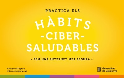 Imatge de la campanya "Aquest estiu...#CiberHàbits" de Internet Segura