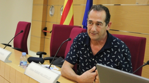 Julio Zino a la trobada de Robòtica i Presó de 2015