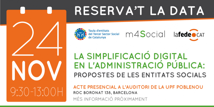 Acte digitalització i simplificació digital al Tercer Sector Social