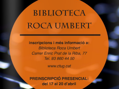 Portada de la programació de la Biblioteca Roca Umbert