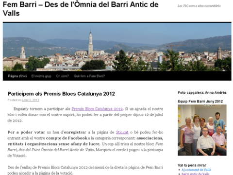 Captura del bloc Fem Barri