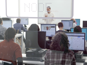 Foto d'un classe al Cibernàrium