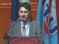 Imatge del director executiu de Telecentre.org, Miguel Raimilla, durant el Connect Americas