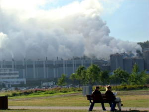 Contaminació de l'aire. Imatge d'Ecologistes en Acció