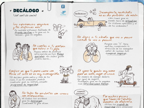 Part del decàleg de la seguretat que ofereix la plana Tusentidocomun.com