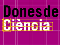 Portada del tríptic de l'exposició "Dones de ciència"