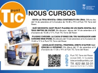 Nous cursos al Punt TIC Torre del Roser