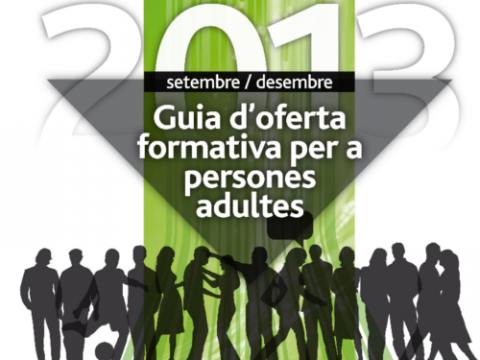 Portada de la "Guia d’oferta formativa per a persones adultes" de l'Ajuntament de Masquefa