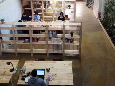 Garden Coworking. Imatge extreta de la seva plana web: gardencoworkingatelier.com/lespai