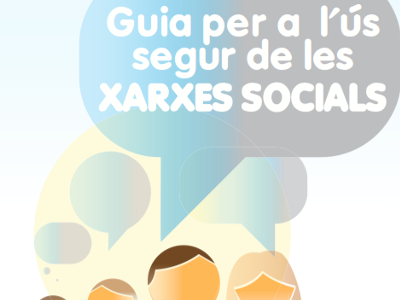 Portada de la Guia per a l'ús segur de les xarxes socials