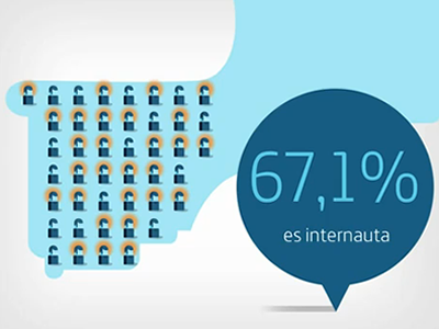 Fotograma del vídeo que resumeix l'informe de la SI 2011 de Telefónica