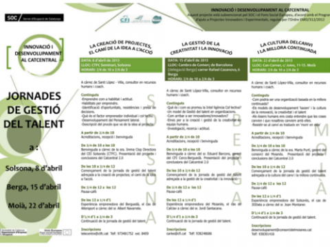 Cartell de les Jornades de gestió del talent