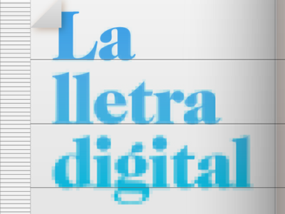Part del tríptic de la jornada La lletra digital