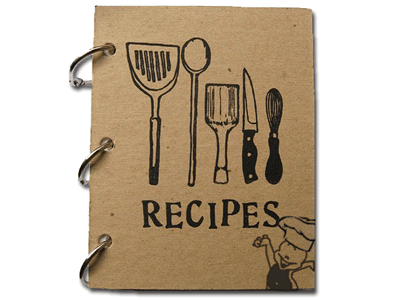 Portada d'un quadern de receptes