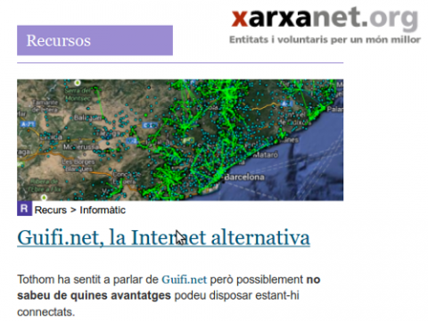 Recurs sobre Guifi.net a xarxanet.org