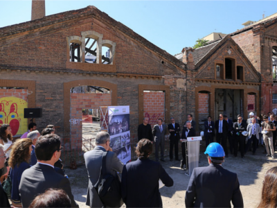 Roda de premsa sobre el projecte de Ca L'Alier. Font: Flickr de Xavier Trias
