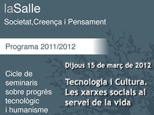 Cartell de la xerrada Tecnologia i Cultura