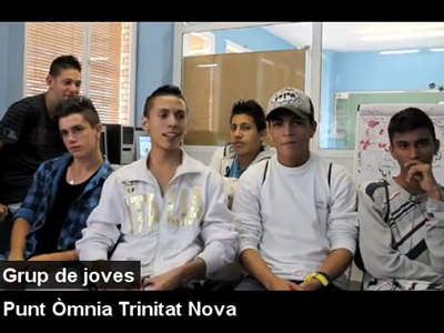 Joves de l'Òmnia Trinitat Nova - Part del vídeo dels Òmnia de Barcelona