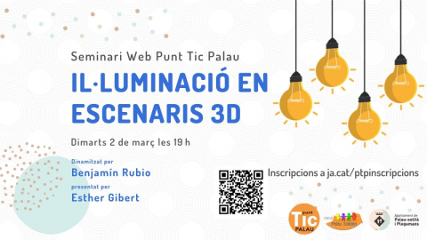 Il·luminació escenaris 3D al Punt TIC Palau