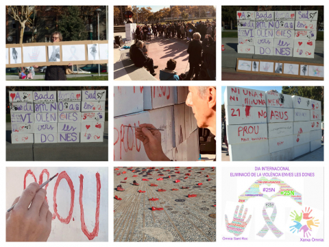 25N a l'Òmnia Sant Roc. Dia per a l'Eliminació de la Violència vers les dones a Badalona