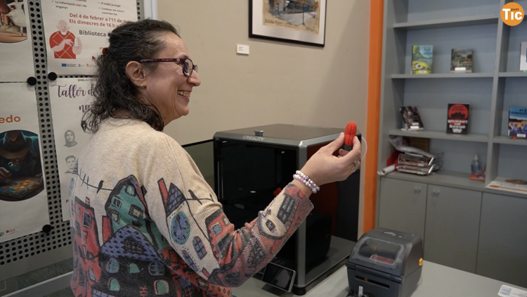 Imatge del Punt TIC de la Biblioteca Municipal de Cervelló 