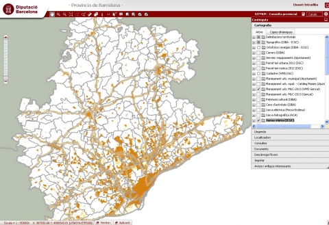 Mapa de Barcelona amb SITMUN