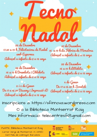 Tecno Nadal al Punt TIC de la Biblioteca Montserrat Roig