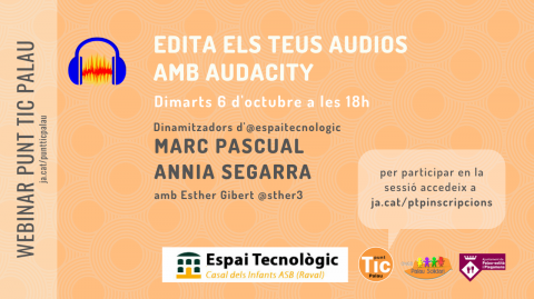 Webinar Audacity al Punt TIC Palau