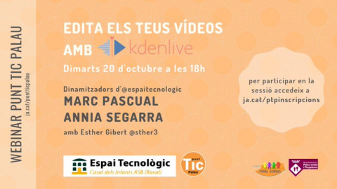 Webinar KdenLive al Punt TIC Palau