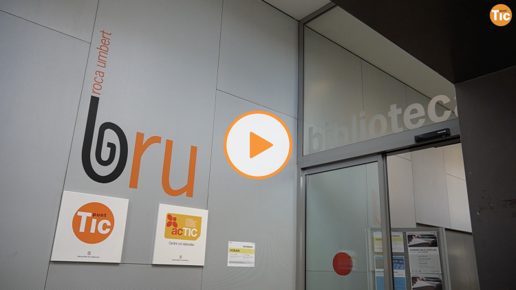 Image of the ICT Point of the Roca Umbert Library